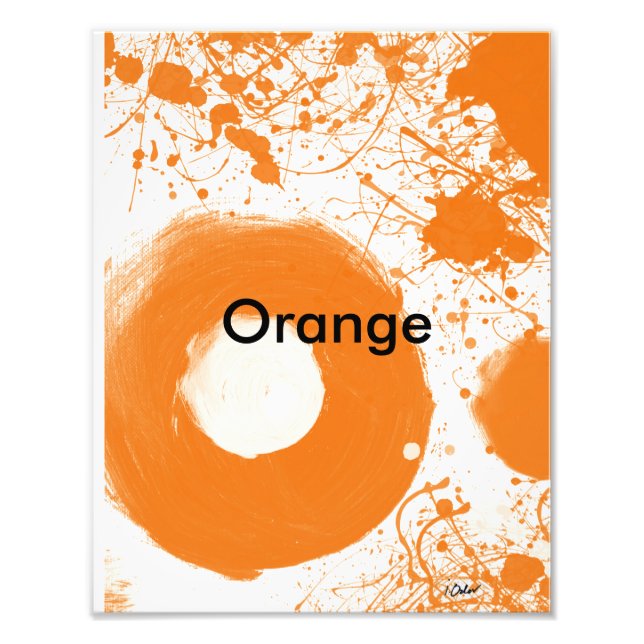 Foto Orange Art Impressão (Frente)