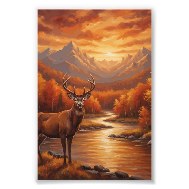 Foto Orange Duck Elk Funny Buck Deer Hunting Bass (Frente)