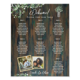 Foto ORÇAMENTO 7 Mesa Rústica Gypsophila Seating Chart