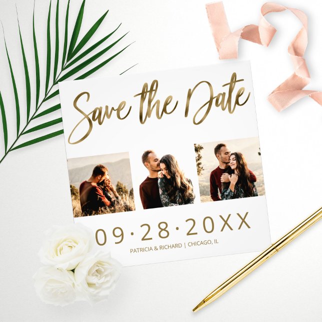 Foto Orçamento Casamento Save The Date 3 Colagem de Fot (Criador carregado)