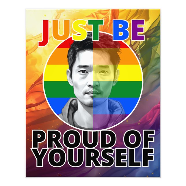 Foto Orgulho de si mesmo - Orgulho gay asiático masculi (Frente)