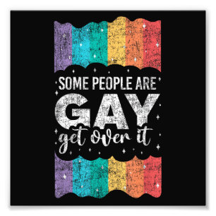 Foto Orgulho LGBT Arco-íris Vintage Algumas Pessoas São