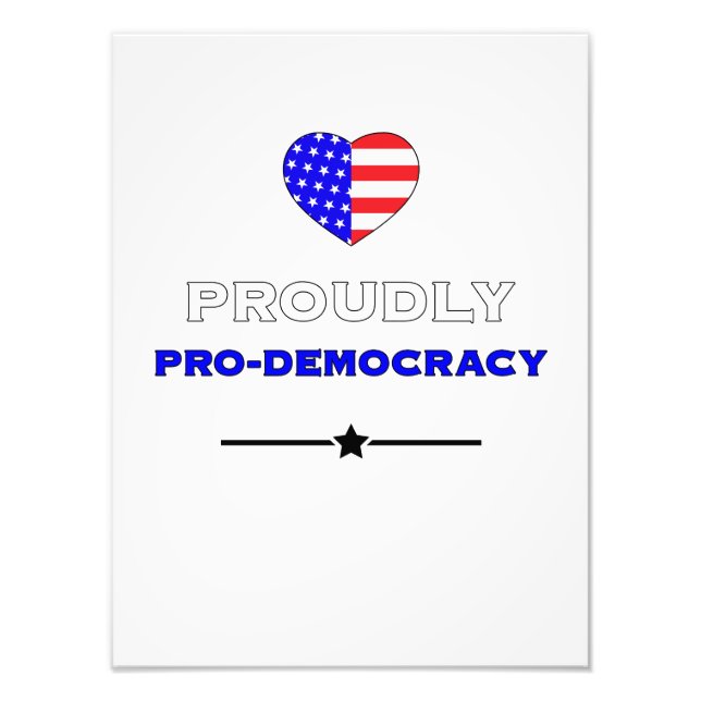 Foto Orgulhosamente Pro-Democracia (Frente)