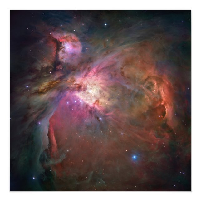 Foto Orion Nebula Hubble telescópio espacial cosmo (Frente)