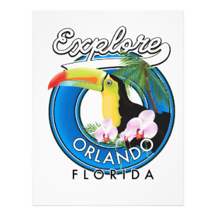 Foto Orlando Florida Explore logo retro.