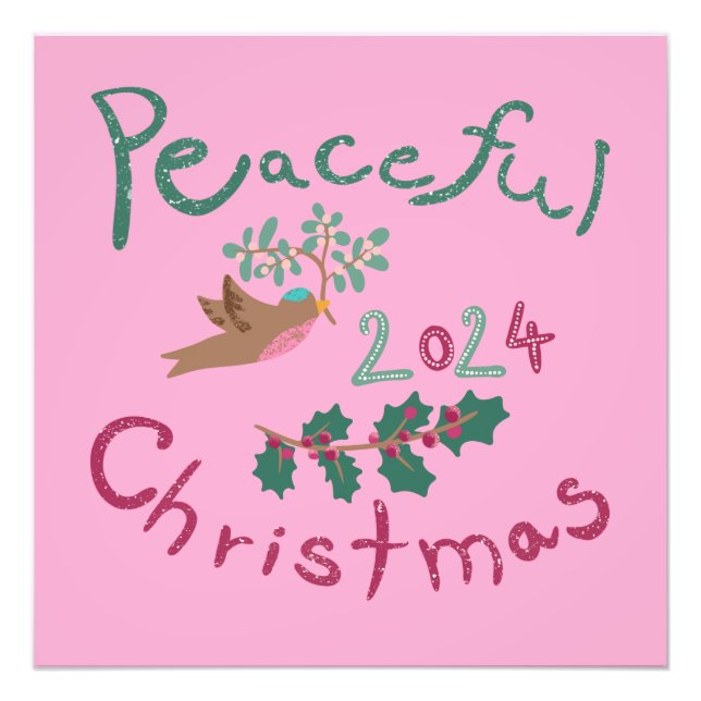 Foto Ornament de aves malvadas do Natal de 2024 (Frente)