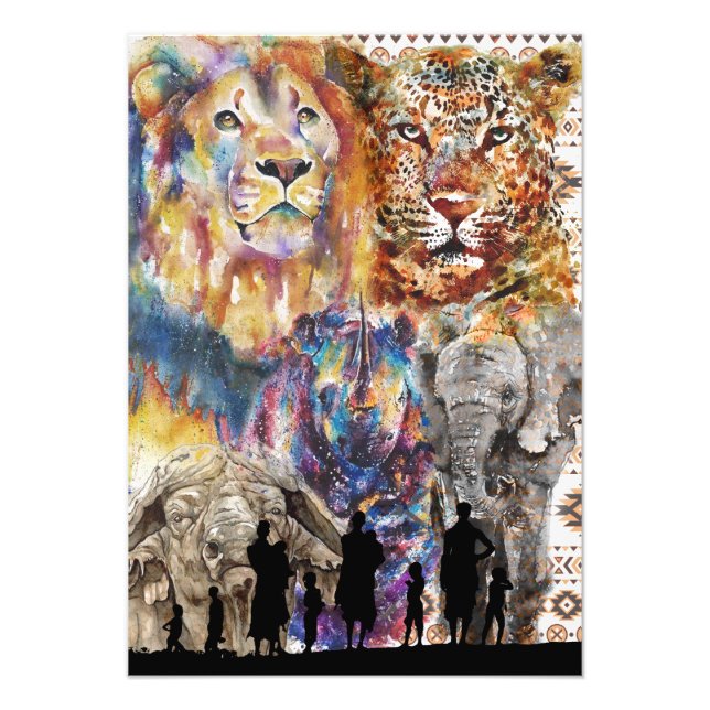 Foto Os 5 Grandes - África (Frente)