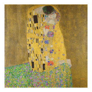 Foto Os Amantes Beijo Abraço por Gustav Klimt