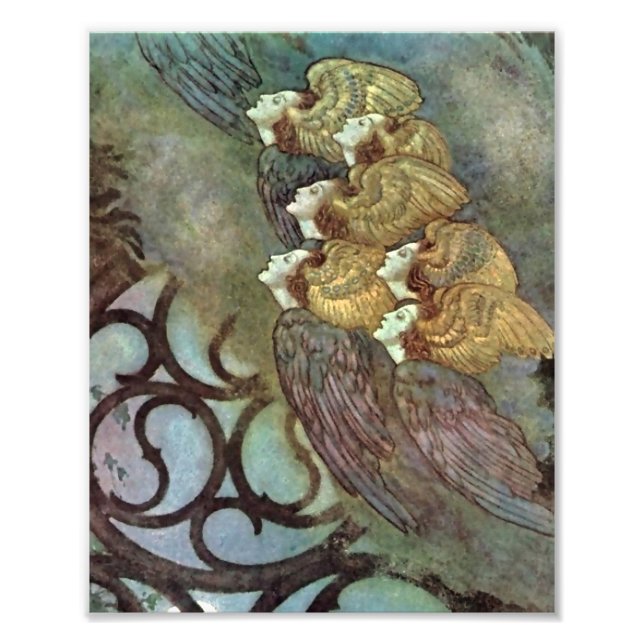 Foto "Os Anjos" por Edmund Dulac (Frente)