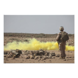 Foto Os fuzileiros navais fornecem a segurança