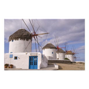 Foto Os moinhos de vento de Mykonos nas Ilhas Gregas