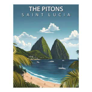 Foto Os Pitões - Poster Viagens vintage do Santo Lúcia