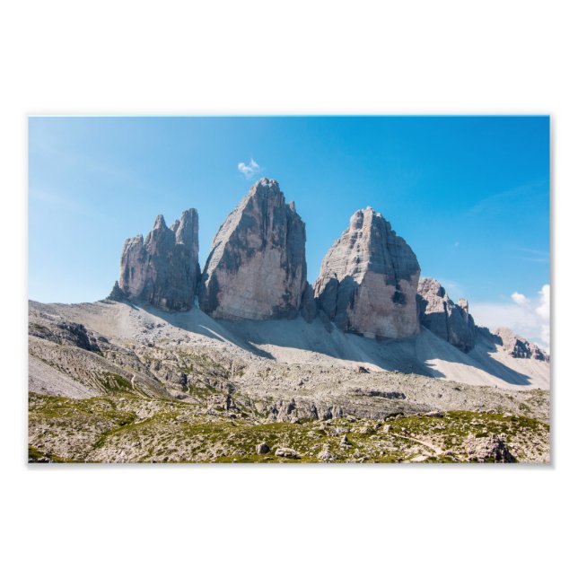 Foto Os três picos de Lavaredo (Frente)