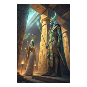 Foto Osíris & Hatshepsut no Templo de IA Antigo Egito