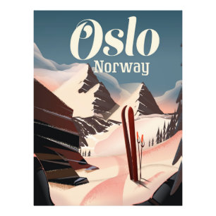 Foto Oslo viagem ski poster