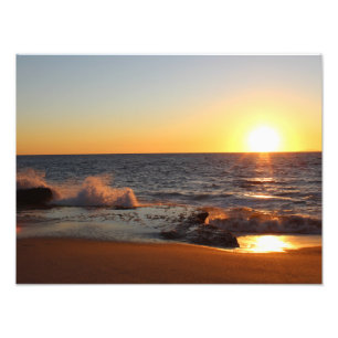 Foto Ouro Estado californiano Sunset Home Decor