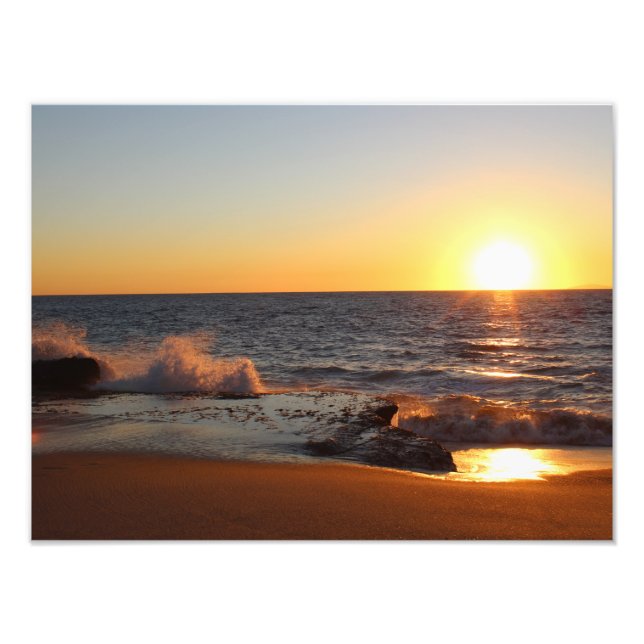 Foto Ouro Estado californiano Sunset Home Decor (Frente)