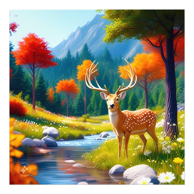 Foto Ouro Veado na Floresta (Frente)