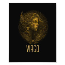 Ouro Virgo - sinal clássico do zodíaco preto