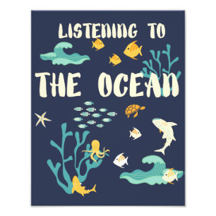 Foto Ouvindo O Oceano, Dia Da Terra,