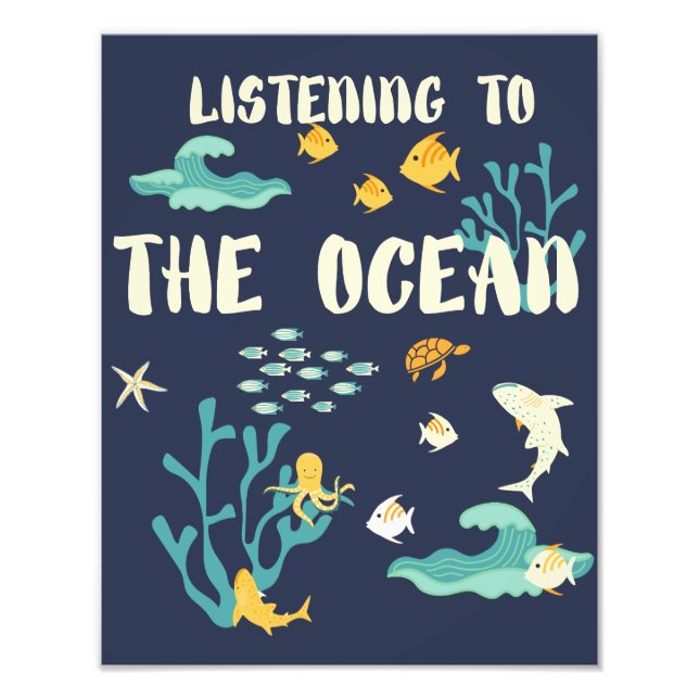 Foto Ouvindo O Oceano, Dia Da Terra, (Frente)