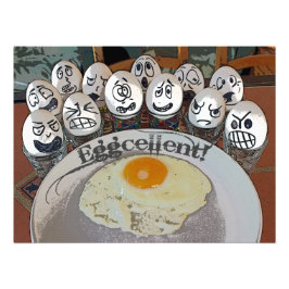 Foto Ovo Super Divertido - Cartaz Eggxelente!