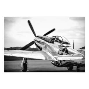 Foto P51 mustang B&W
