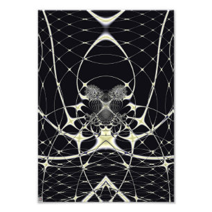 Foto Padrão Abstrato de Teia de Aranha Gótica Dourada