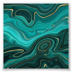 Foto Padrão Abstrato Turquesa Luxo Glam