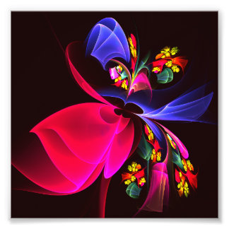 Foto Padrão de Abstrato Floral Moderno Colorido #06
