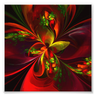 Foto Padrão de Abstrato Floral Verde Moderno #05