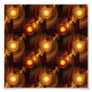 Foto Padrão de Arte Abstrata Boho Moderno Elegante Dour