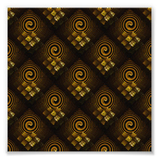 Foto Padrão de Arte Abstrato Elegante Boho Moderno Dour