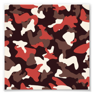 Foto Padrão de camuflagem exército camuflado vermelho