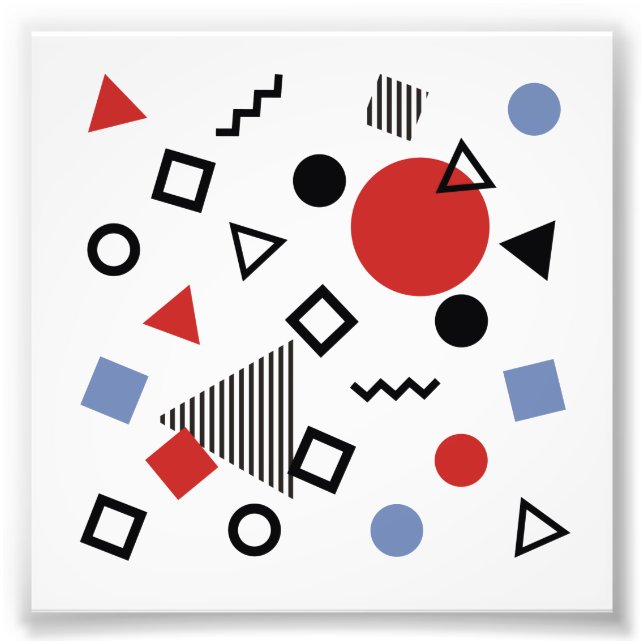 Foto Padrão de Design do Retro Memphis (Frente)