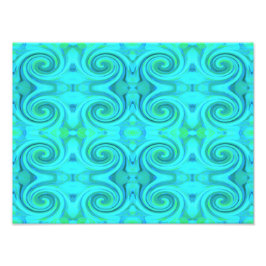 Foto Padrão de espiral de Arte Líquida de Abstrato Azul