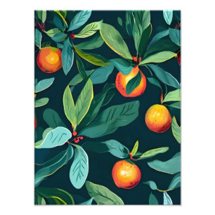 Foto Padrão de Laranja e Folha Incolor