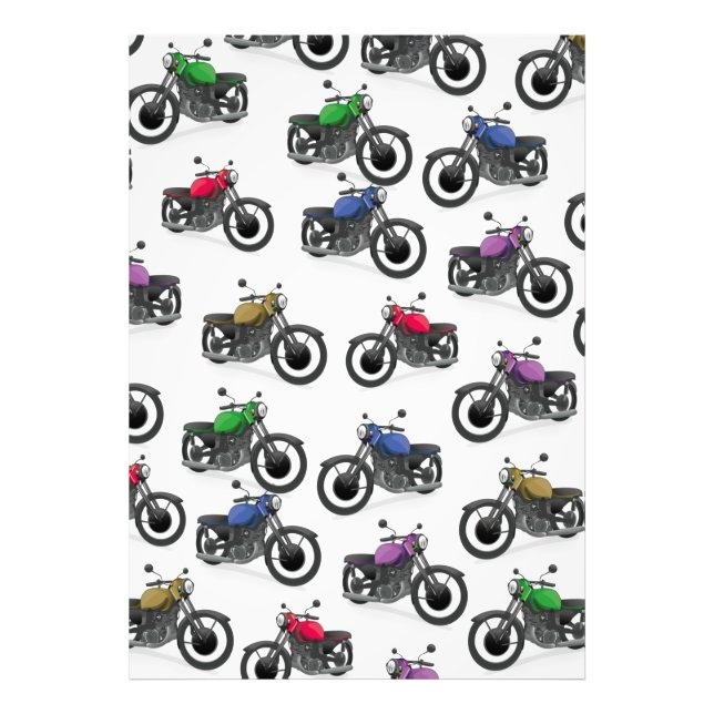 Foto Padrão de motocicleta multicolorida (Frente)