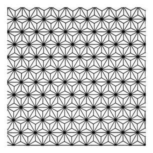 Foto Padrão de triângulos em estilo Art Déco branco e p