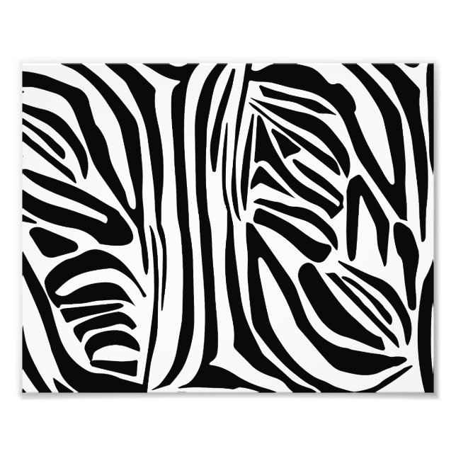 Foto Padrão de zebra (Frente)