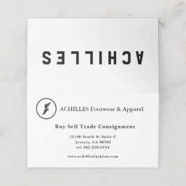 Foto padrão do folheto de 3,5" x 2,0" para Cartão