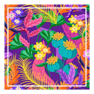 Foto Padrão Floral Exótico Colorido-23148
