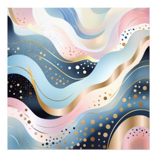 Foto Padrão rosa verde de pato ondulado abstrato modern