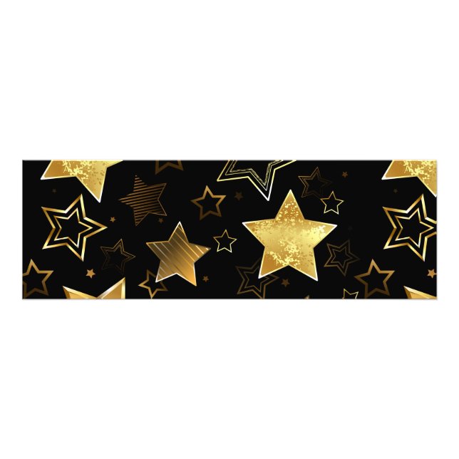 Foto Padrão sem costura com estrelas de Ouro (Frente)