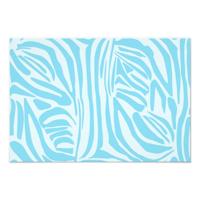 Foto Padrão Zebra Azul (Frente)