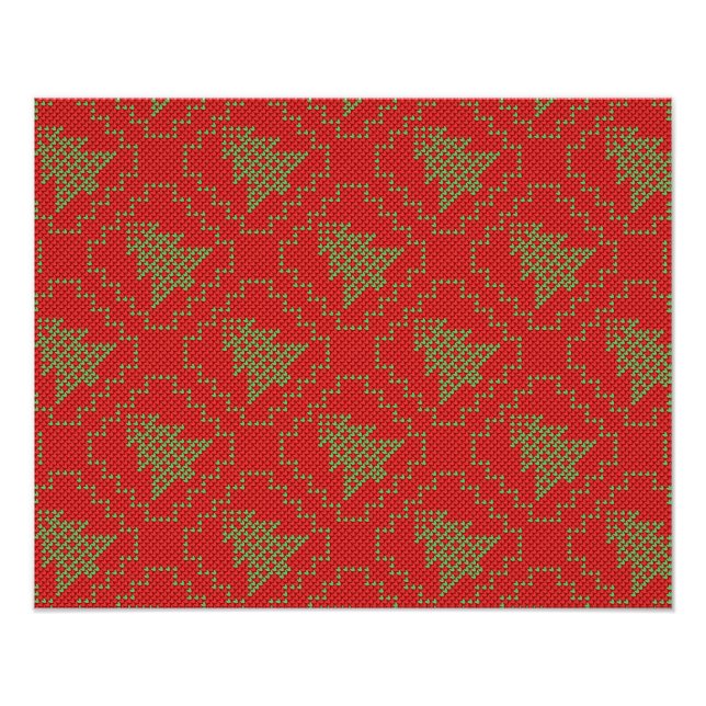 Foto Padrões de suéter feio da árvore de Natal Cozy (Frente)