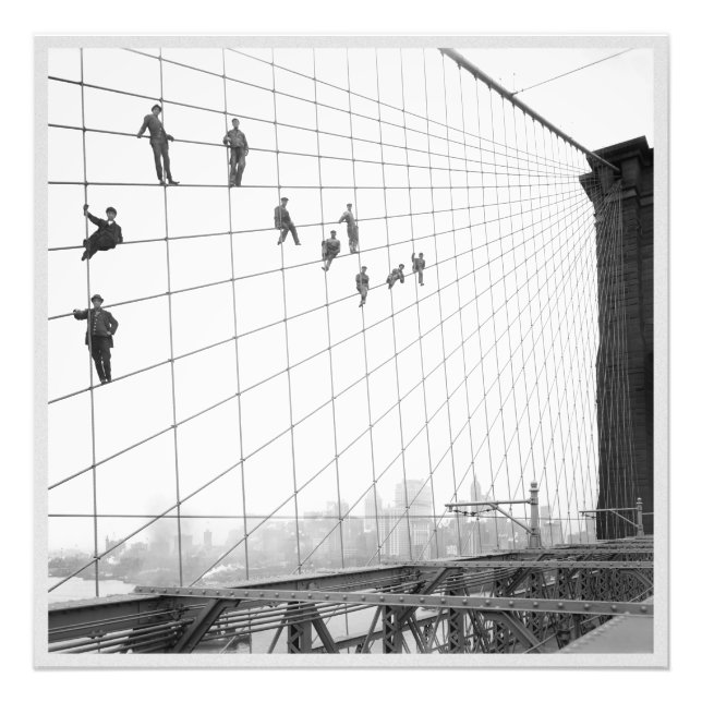 Foto Painting Brooklyn Bridge Vintage (Frente)
