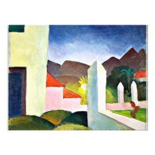 Foto Paisagem Africana, arte abstrata de August Macke