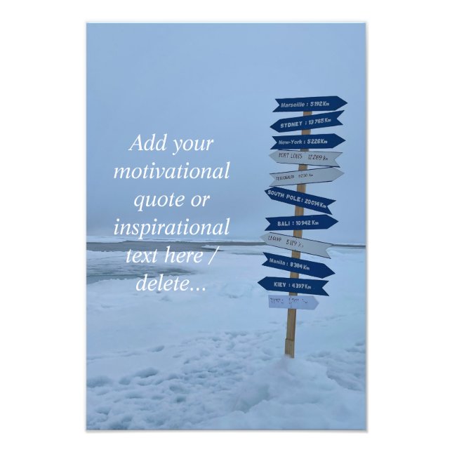 Foto Paisagem Árctica, Polo Norte 90°Latitude, Personal (Frente)