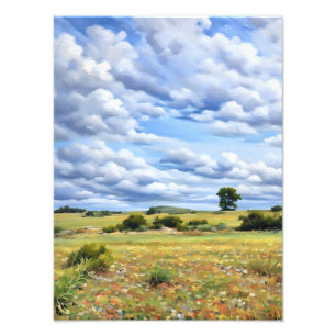 Foto Paisagem Bonita Com Flores Selvagens Vibrantes